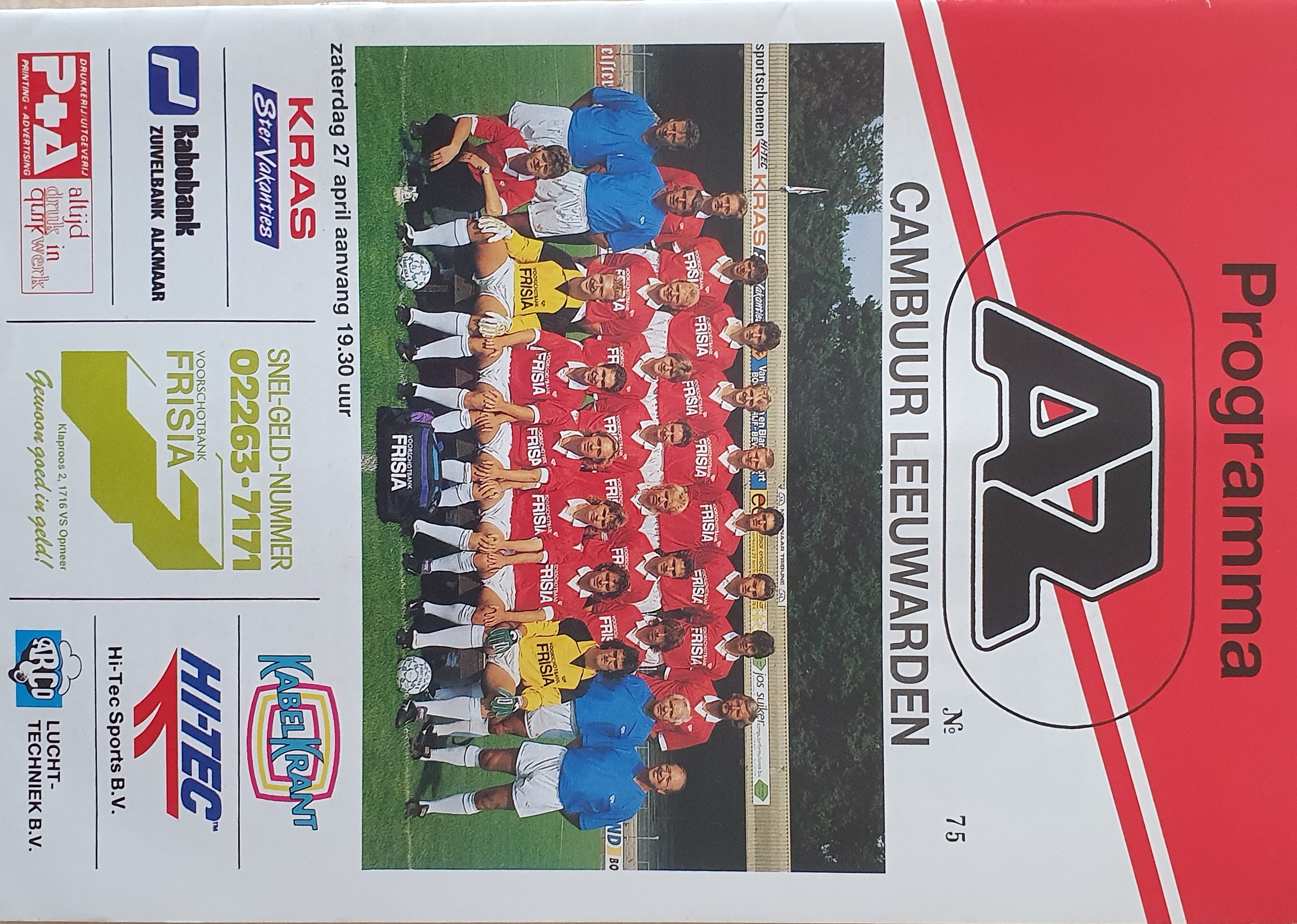 AZ Programma 27-apr-1991 Cambuur